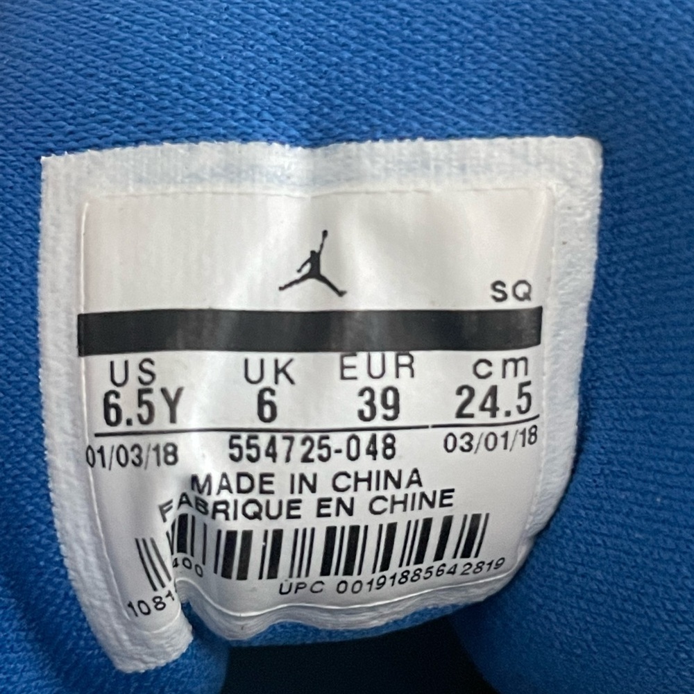 Jordan 1 Mid ‘Royal Splatter’ Size 6.5Y - Picture 8 of 8